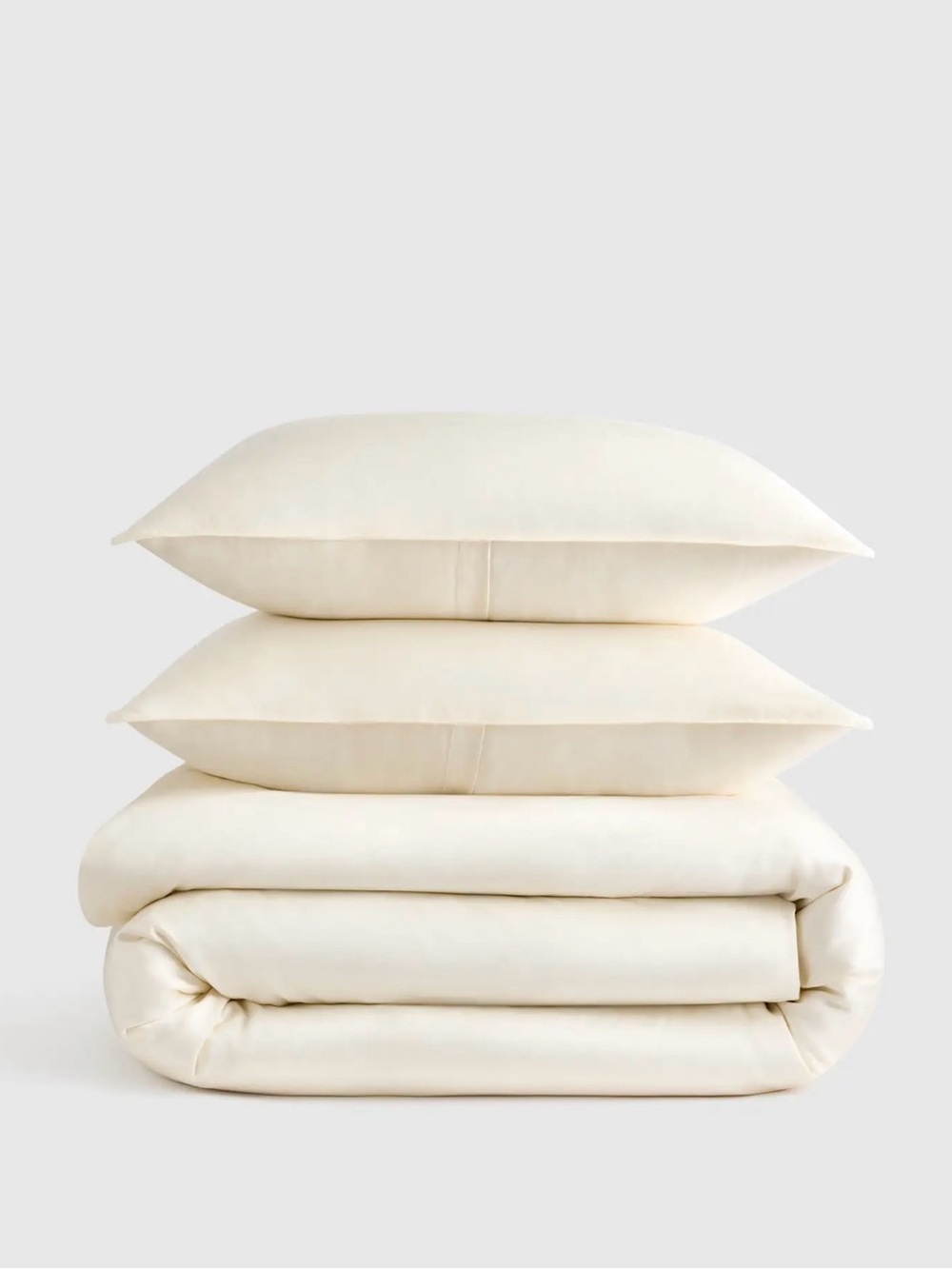 Quince Bamboo Duvet Set Queen in Ivory